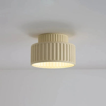 Riflet Flush Mount LED Loftslampe - Japandi Style - Layered - Resin - 23cm