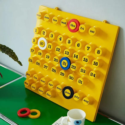 Ring A Date Kalender 2025 - Vægdekoration - Postmoderne - ABS