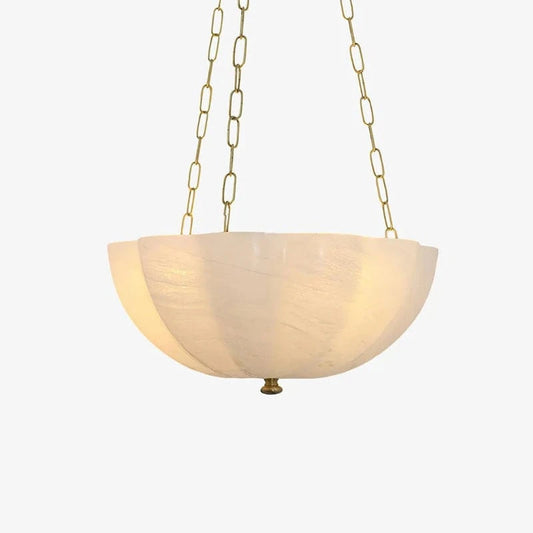 Rosehill Blomst Kurv Lysekrone - Glas - E14 Pære - Guldkæde - 40cm