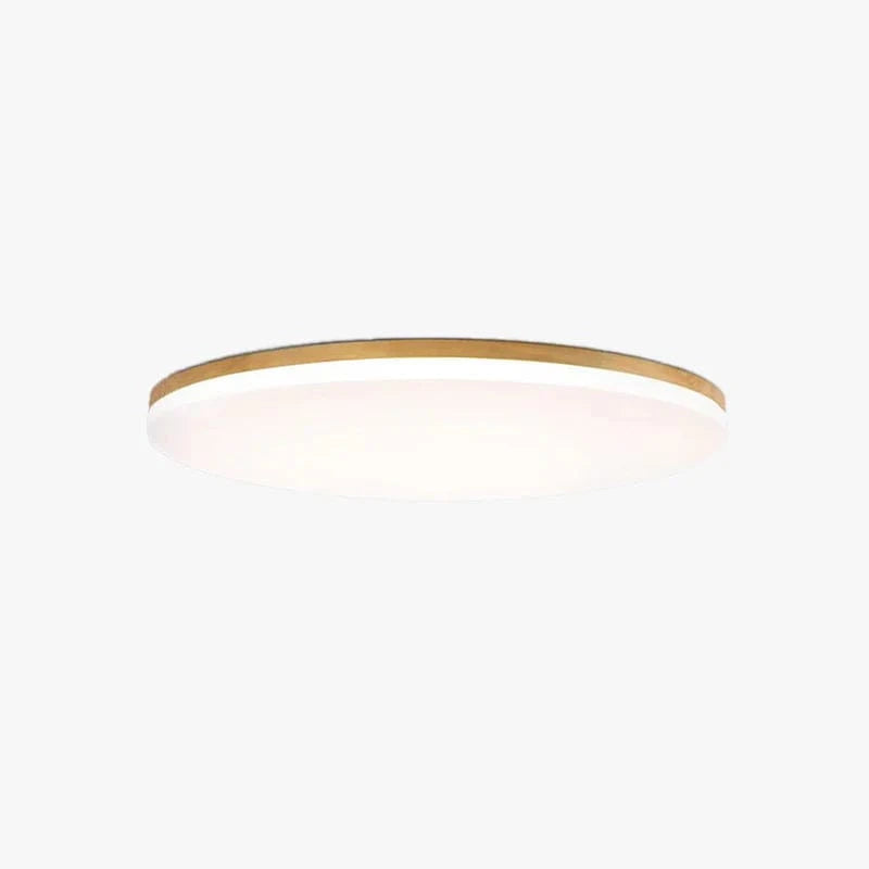 Rund Træ Plafond Lampe - Japandi Style - Moderne - Boligindretning - LED Lys