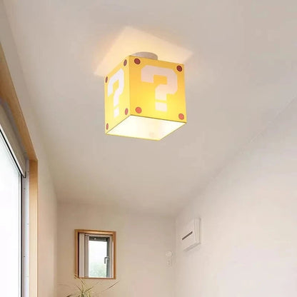 Super Mario Boks LED Ceiling Lamp - Børn - Spørgsmålstegn - Stof