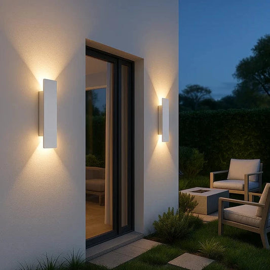 Udendørs Aluminium Væglampe - Vandtæt - LED - 18W