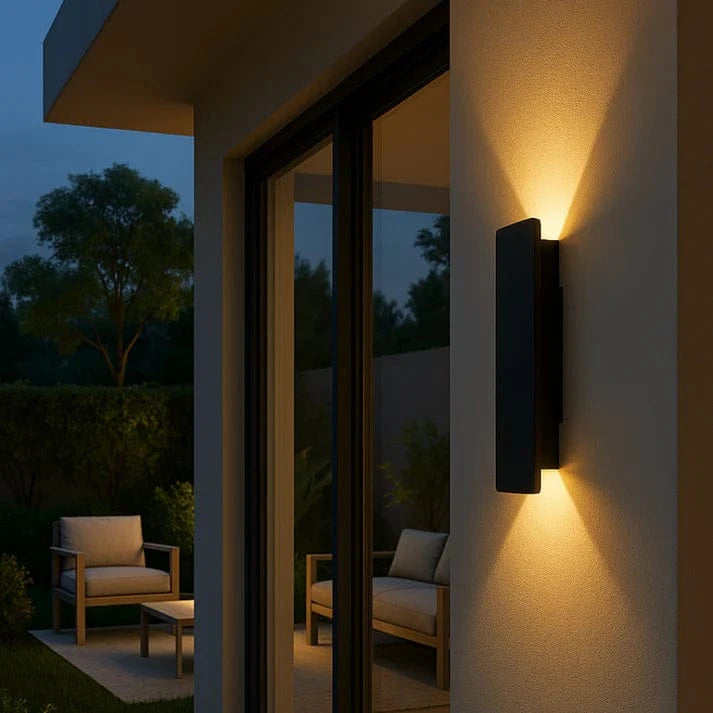Udendørs Aluminium Væglampe - Vandtæt - LED - 18W