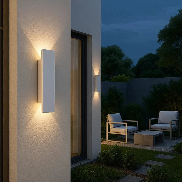 Udendørs Aluminium Væglampe - Vandtæt - LED - 18W