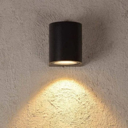 Vandtæt Udendørs Belysning Væglampe - Aluminium - LED Lys - Sort