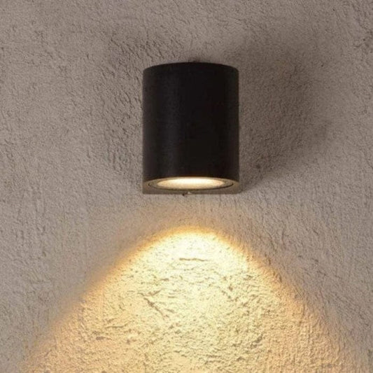 Vandtæt Udendørs Belysning Væglampe - Aluminium - LED Lys - Sort