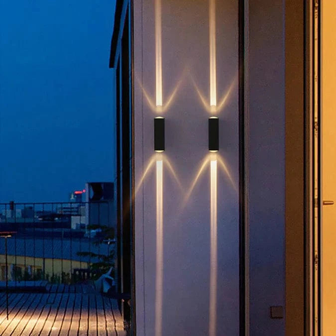 Vandtæt Udendørs Væglamper - Varm Hvid - Aluminium - Sconce
