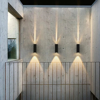 Vandtæt Udendørs Væglamper - Varm Hvid - Aluminium - Sconce