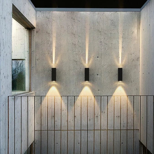 Vandtæt Udendørs Væglamper - Varm Hvid - Aluminium - Sconce
