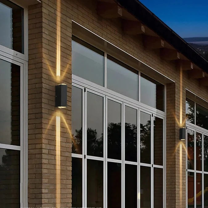 Vandtæt Udendørs Væglamper - Varm Hvid - Aluminium - Sconce