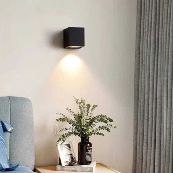 Vandtæt Udendørs Belysning Væglampe - Aluminium - LED Lys - Sort