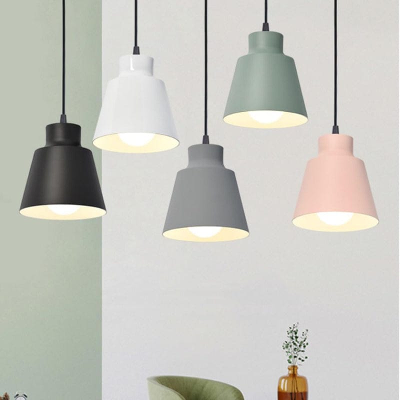 Wabi Sabi Kegle Formet Pendellampe - Matte Finish - Jern - LED Pære
