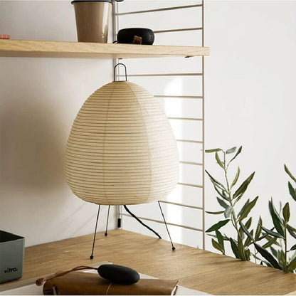 Akari Gulvlampe - Japandi Rispapir Lampe - Vintage Floor Lamps Danmarkmode.dk