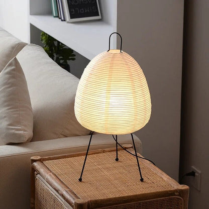 Akari Gulvlampe - Japandi Rispapir Lampe - Vintage Floor Lamps Danmarkmode.dk