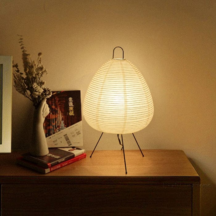 Akari Gulvlampe - Japandi Rispapir Lampe - Vintage Floor Lamps Danmarkmode.dk