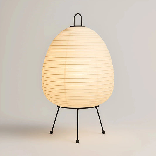Akari Gulvlampe - Japandi Rispapir Lampe - Vintage Floor Lamps Danmarkmode.dk
