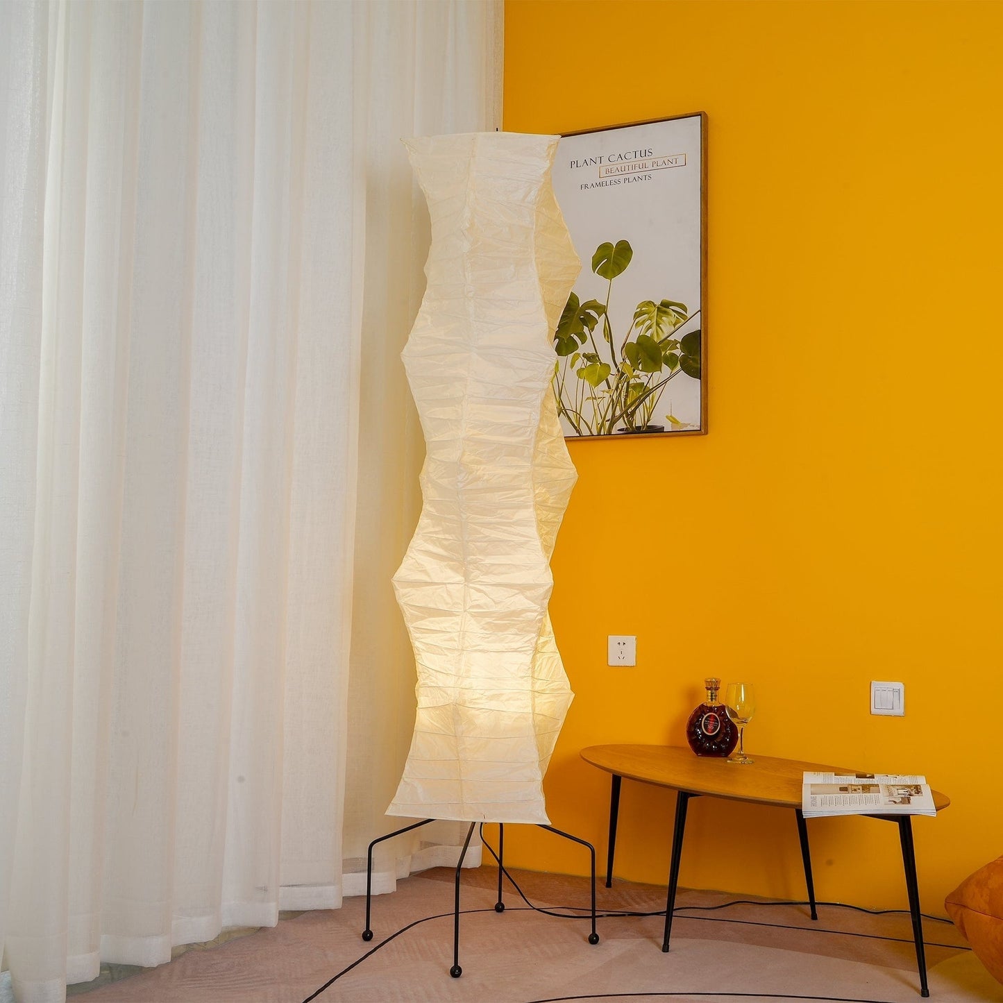 Akari Japansk Gulvlampe - Papirlampe - Ris Papir Floor Lamps Danmarkmode.dk