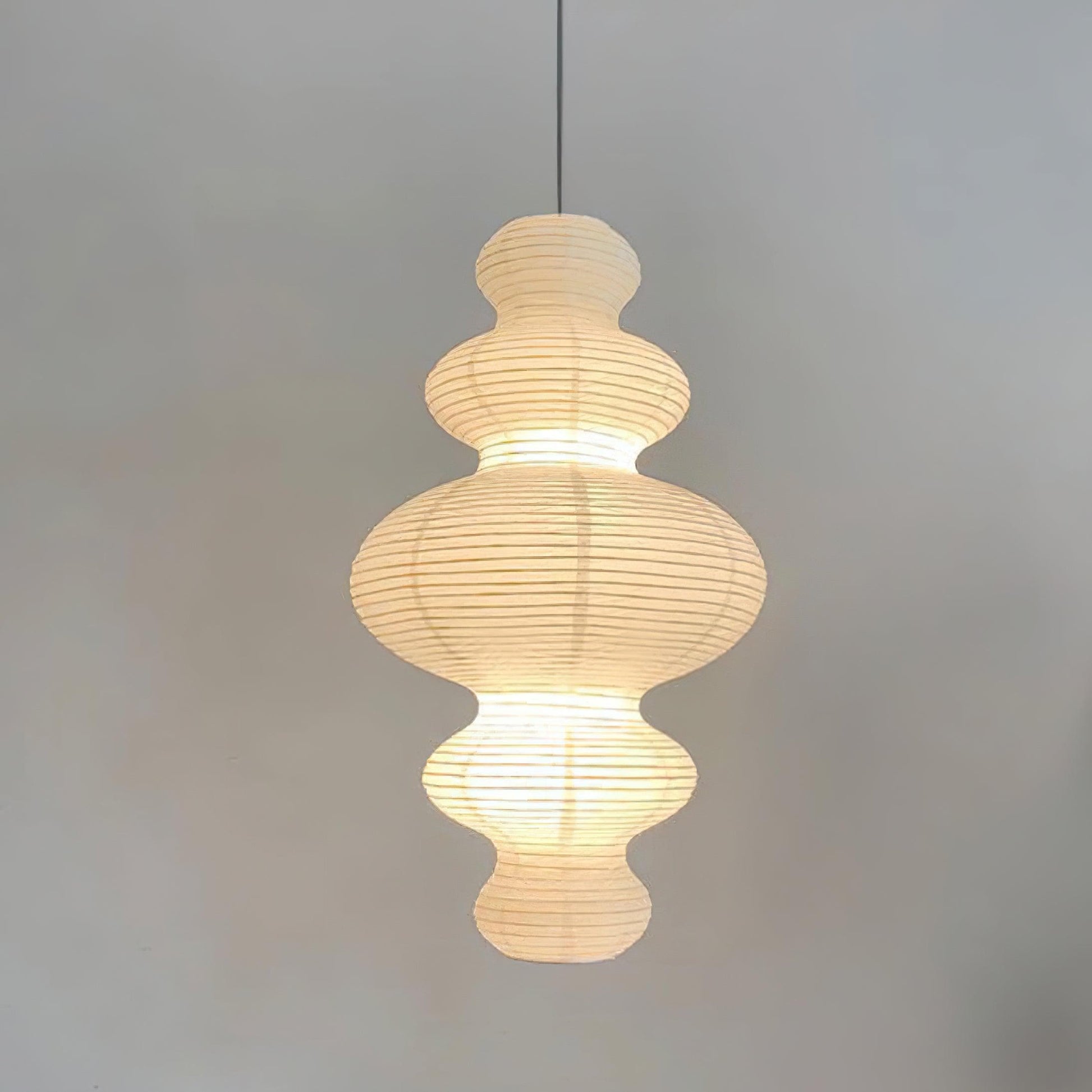 Akari Juni Pendellampe | Modern Pendant Light | Japanese Design | White Paper | 60cm | Home Décor | Suitable for Living Room, Dining Room Pendant Lamp Danmarkmode