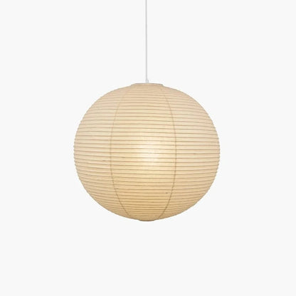Akari Sfærisk Rispapirlampe - Pendellampe - Japandi Style - E27 LED Pære Ceiling Light Fixtures Danmarkmode.dk