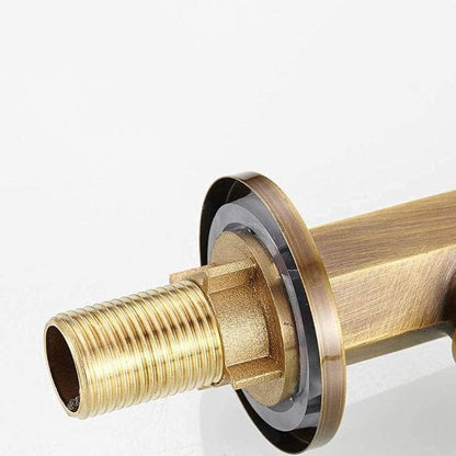 Antik Massiv Messing Køkkenarmatur - Blandingsbatteri - Svanehals Kitchen Sink Faucets Danmarkmode.dk