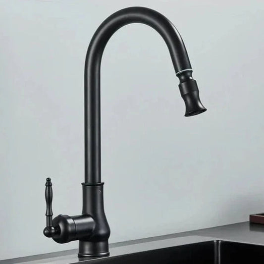 Antik Messing Køkkenarmatur - Industriel - Blandingsbatteri - 360 Grader Faucets Danmarkmode.dk