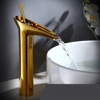 Antik Vandfald Badeværelsesarmatur - Messing - Vask - Vandhane Bathroom Sink Faucets Danmarkmode.dk