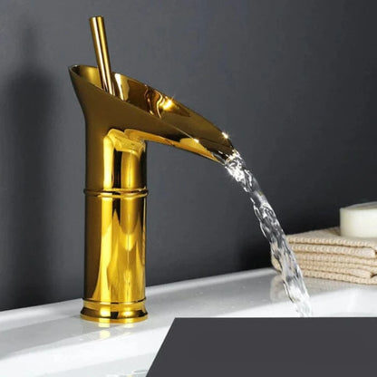 Antik Vandfald Badeværelsesarmatur - Messing - Vask - Vandhane Bathroom Sink Faucets Danmarkmode.dk