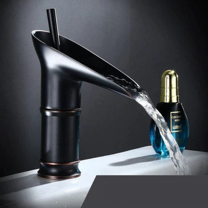 Antik Vandfald Badeværelsesarmatur - Messing - Vask - Vandhane Bathroom Sink Faucets Danmarkmode.dk