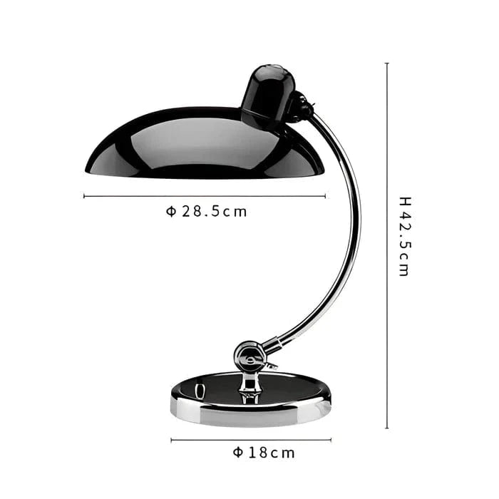 Art Deco Fleksibel Drejearm Skrivebordslampe - Krom - Scandinavian - E27 Desk Lamps Danmarkmode.dk