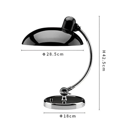 Art Deco Fleksibel Drejearm Skrivebordslampe - Krom - Scandinavian - E27 Desk Lamps Danmarkmode.dk