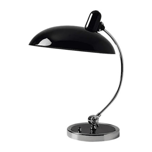 Art Deco Fleksibel Drejearm Skrivebordslampe - Krom - Scandinavian - E27 Desk Lamps Danmarkmode.dk