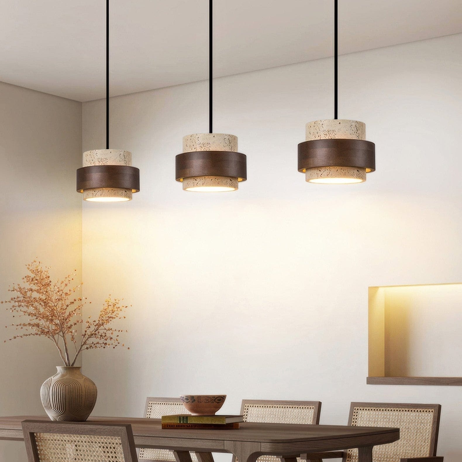 Ascend Retro Sten Wabi-Sabi Pendant Light - Scandinavian Style, Natural Material, Adjustable Size, Modern Design, Home Decor, Indoor Lighting pendant light Danmarkmode