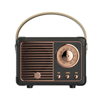 Bærbar Vintage Radio Bluetooth Højttaler - Trådløs - Mini Højttaler Bluetooth Speakers Danmarkmode.dk