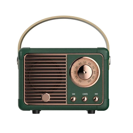 Bærbar Vintage Radio Bluetooth Højttaler - Trådløs - Mini Højttaler Bluetooth Speakers Danmarkmode.dk