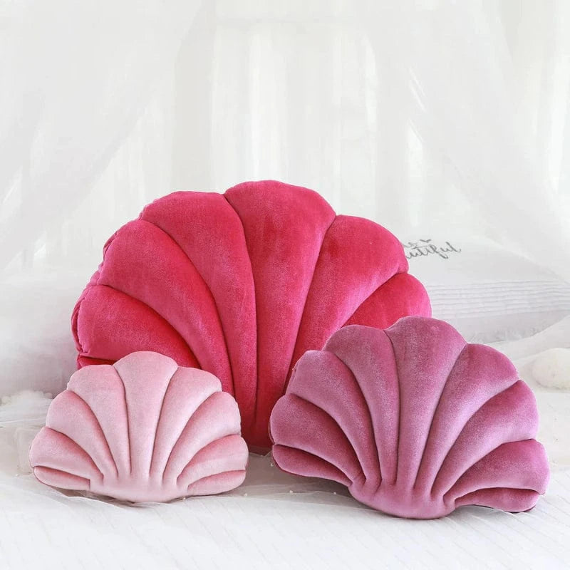 Blød Seashell Dekorativ Puder til Sofa - Plaidspude - Fløjl - Boligindretning Throw Pillows Danmarkmode.dk