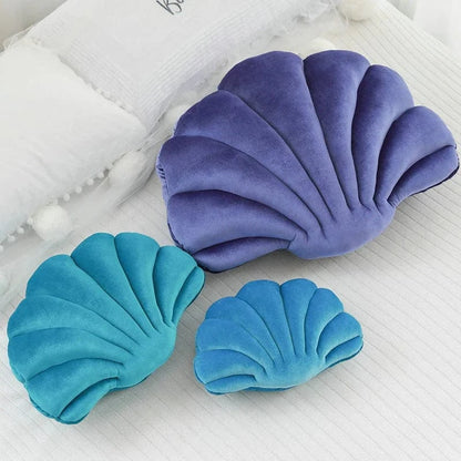 Blød Seashell Dekorativ Puder til Sofa - Plaidspude - Fløjl - Boligindretning Throw Pillows Danmarkmode.dk
