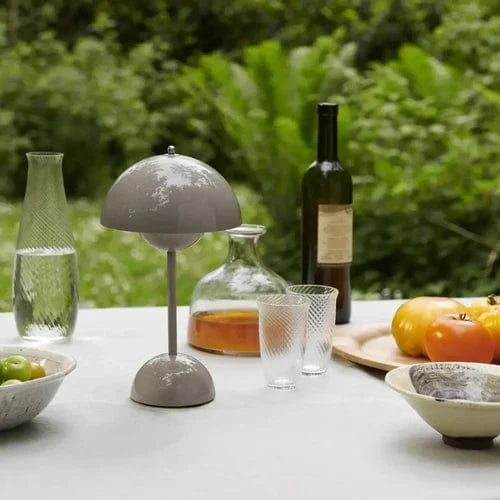 Blomsterkrukke Bærbar Bordlampe - Svamp - Trådløs - Moderne Table Lamps Danmarkmode.dk