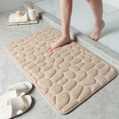 Brosten Præget Bademåtte - Memory Foam - Skridsikker - Absorberende Bath Mats Danmarkmode.dk