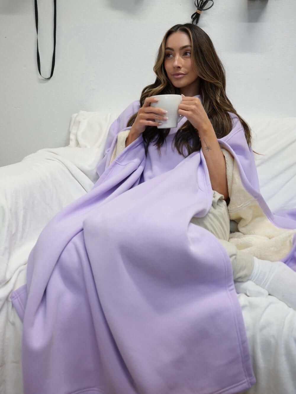 Cloak Hoodie – Vægtet Hættetrøje – Oversized & Ultra-blød – Anti-stress Design Loungewear Tops Danmarkmode