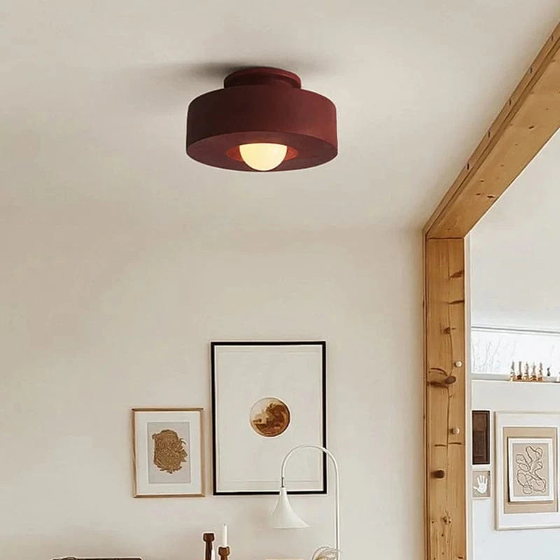 Cylindrisk Tromleform Loftlampe - Matte - LED Pære - Moderne - 30cm Ceiling Light Fixtures Danmarkmode.dk