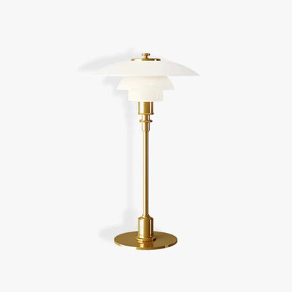 Danish Design PH Glas Bordlampe - Lagdelt Lampeskærm - LED - E27 Pære Table Lamp Danmarkmode.dk