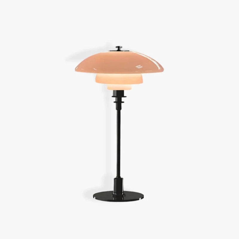 Danish Design PH Glas Bordlampe - Lagdelt Lampeskærm - LED - E27 Pære Table Lamp Danmarkmode.dk