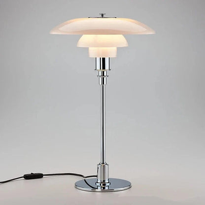 Danish Design PH Glas Bordlampe - Lagdelt Lampeskærm - LED - E27 Pære Table Lamp Danmarkmode.dk