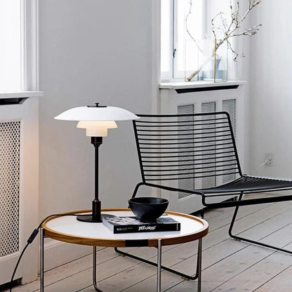 Danish Design PH Glas Bordlampe - Lagdelt Lampeskærm - LED - E27 Pære Table Lamp Danmarkmode.dk