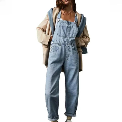 Denim Overalls Damen - Arbejdsbukser - Jumpsuit - Vintage Overalls Danmarkmode.dk