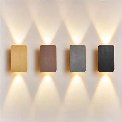 Dobbelt Hoved Væglampe - Flatpanels - Moderne - Rectangle Wall Light Fixtures Danmarkmode.dk