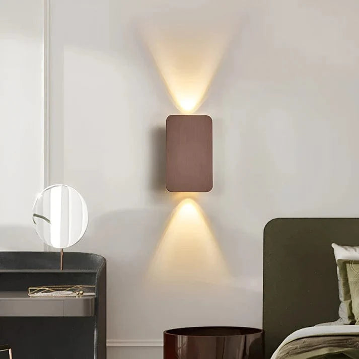 Dobbelt Hoved Væglampe - Flatpanels - Moderne - Rectangle Wall Light Fixtures Danmarkmode.dk