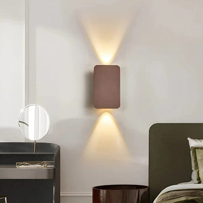 Dobbelt Hoved Væglampe - Flatpanels - Moderne - Rectangle Wall Light Fixtures Danmarkmode.dk
