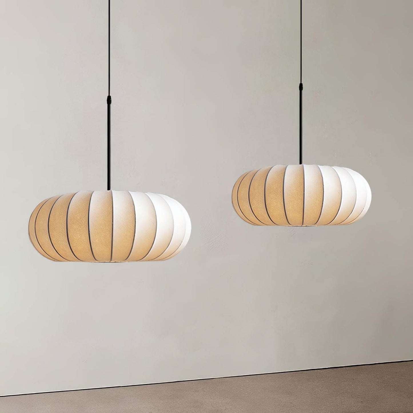 Elegant Pendellampe i Naturmaterialer - Hængelampe i Træ og Metal, 50 cm, Moderne Design, Indretning, Unisex, Økologisk, Belysning Danmarkmode