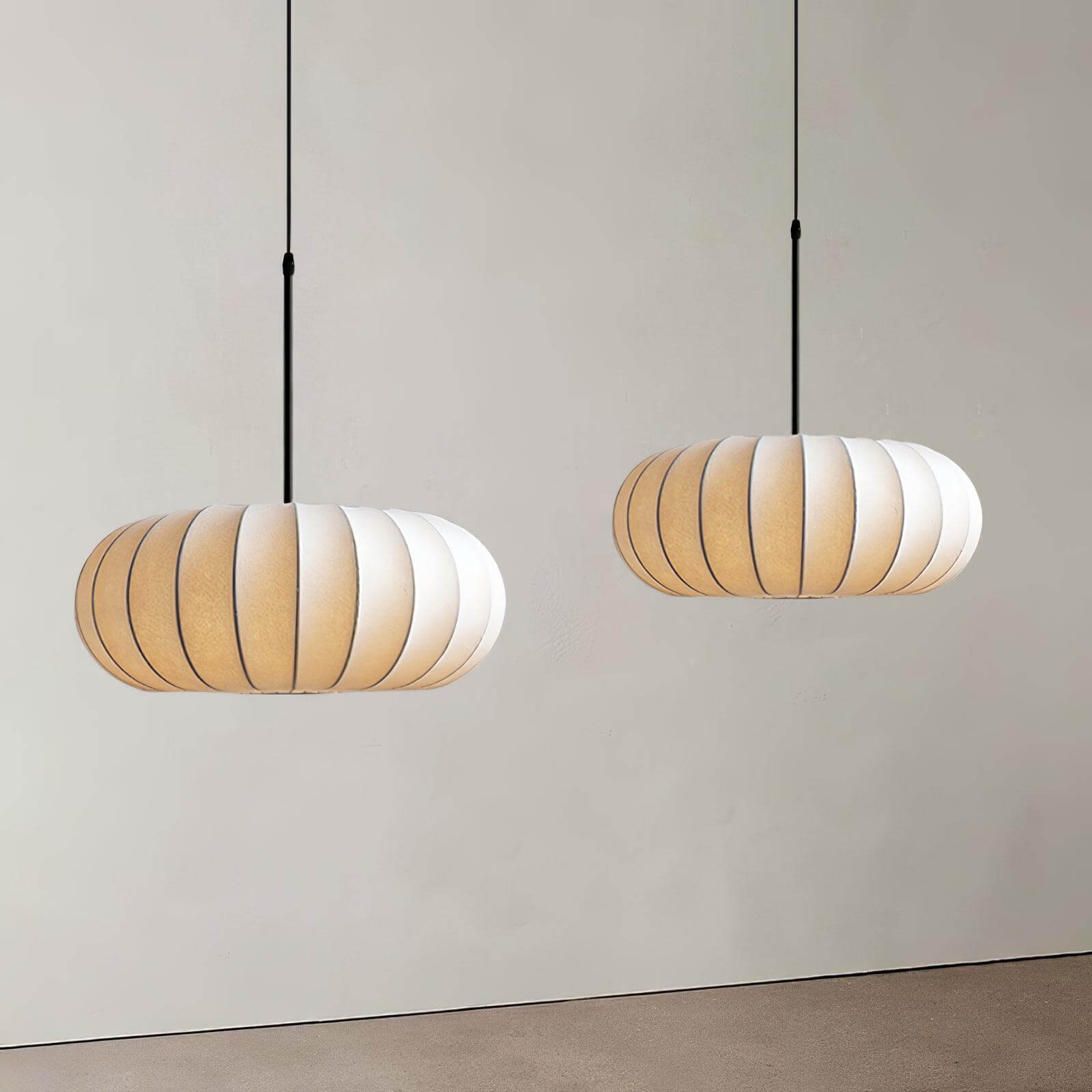 Elegant Pendellampe i Naturmaterialer - Hængelampe i Træ og Metal, 50 cm, Moderne Design, Indretning, Unisex, Økologisk, Belysning Danmarkmode